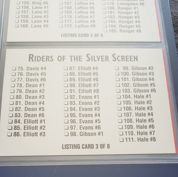 1993 Riders of the Silver Screen collector series 1 complete set - Picture 5 of 10